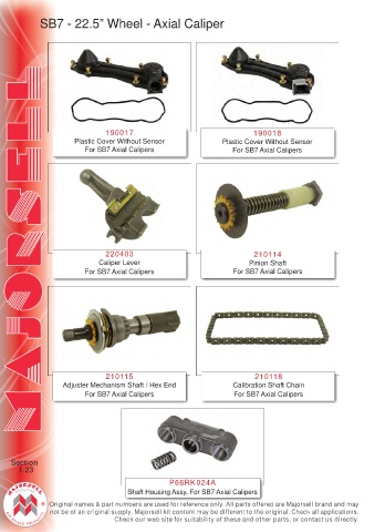 Spare parts cross-references