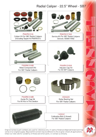 Spare parts cross-references