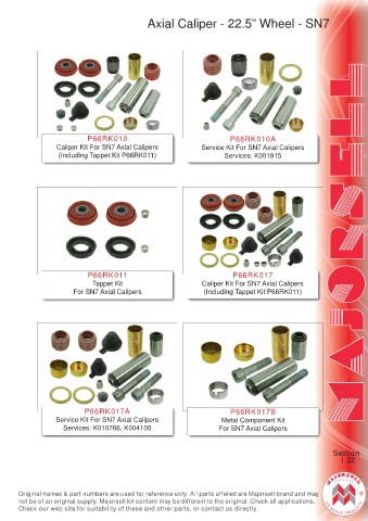 Spare parts cross-references