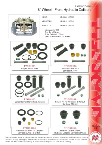 Spare parts cross-references