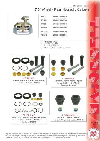 Spare parts cross-references