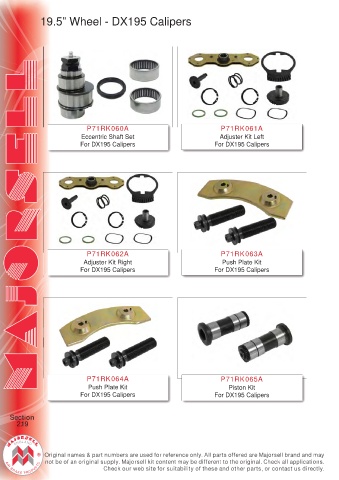 Spare parts cross-references