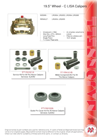 Spare parts cross-references