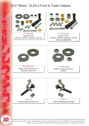 Spare parts cross-references