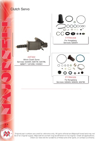 Spare parts cross-references