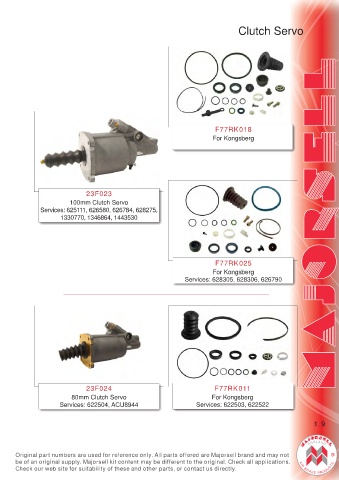 Spare parts cross-references