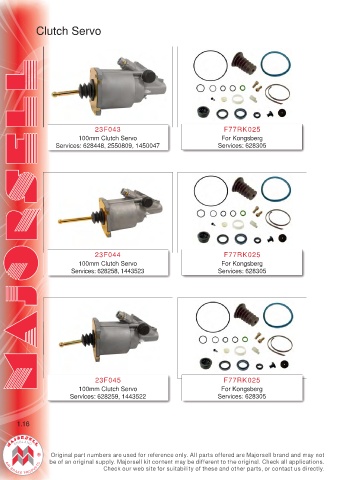 Spare parts cross-references