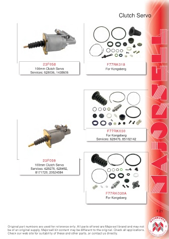 Spare parts cross-references