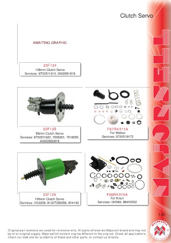 Spare parts cross-references