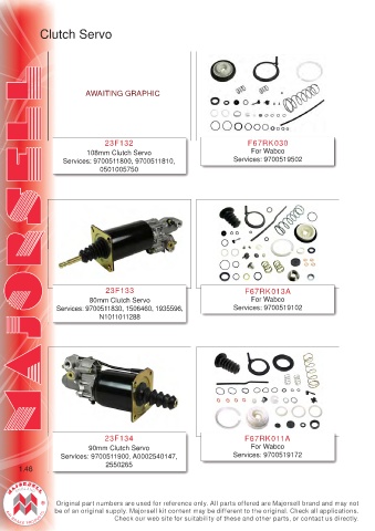 Spare parts cross-references