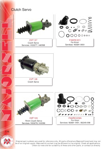 Spare parts cross-references