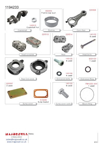 Spare parts cross-references