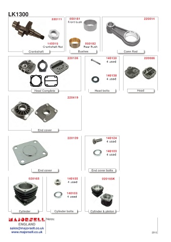 Spare parts cross-references