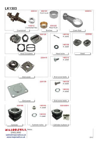 Spare parts cross-references