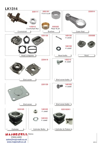 Spare parts cross-references