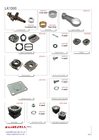 Spare parts cross-references