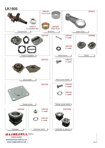 Spare parts cross-references