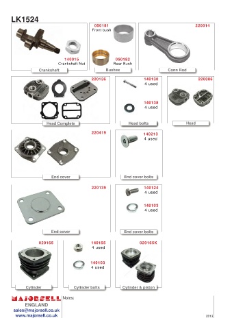 Spare parts cross-references