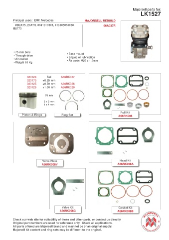 Spare parts cross-references