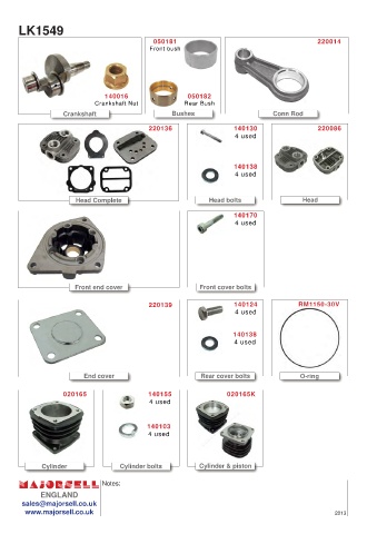 Spare parts cross-references