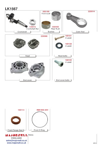 Spare parts cross-references