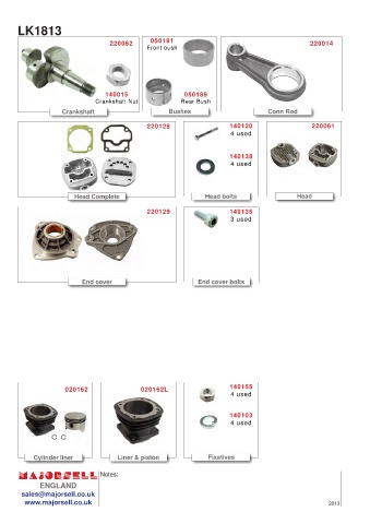 Spare parts cross-references