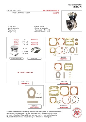 Spare parts cross-references