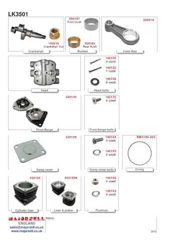 Spare parts cross-references