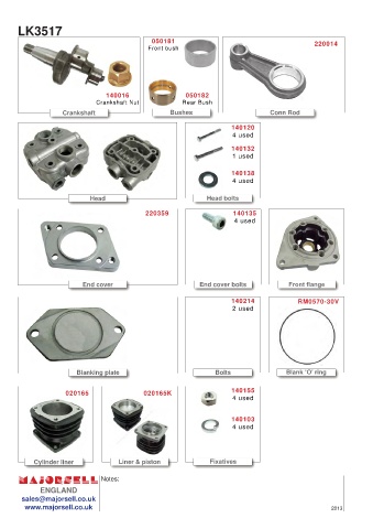 Spare parts cross-references