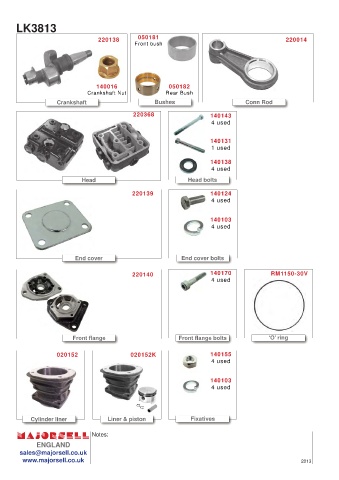 Spare parts cross-references