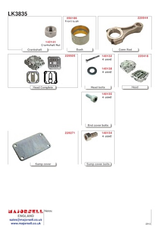 Spare parts cross-references