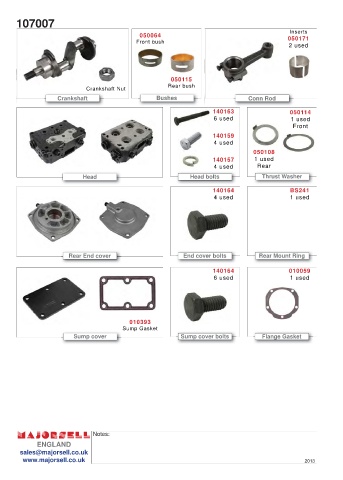 Spare parts cross-references