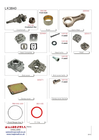 Spare parts cross-references