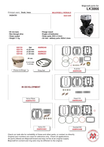 Spare parts cross-references