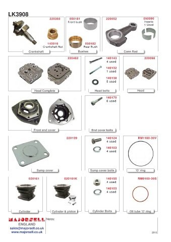 Spare parts cross-references