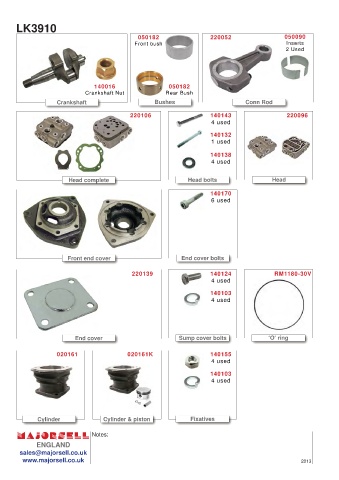 Spare parts cross-references