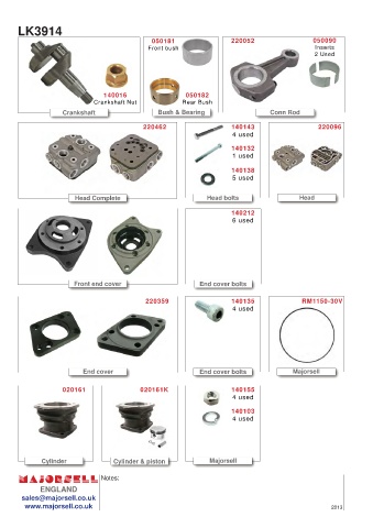 Spare parts cross-references