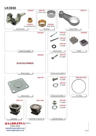 Spare parts cross-references