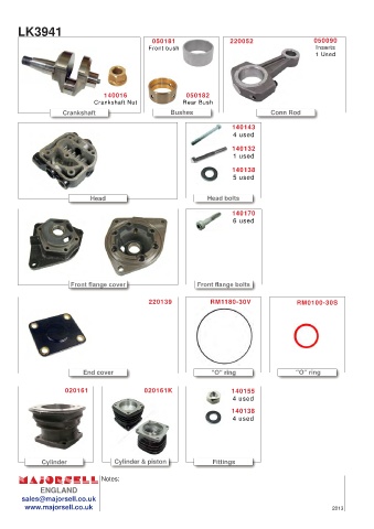 Spare parts cross-references