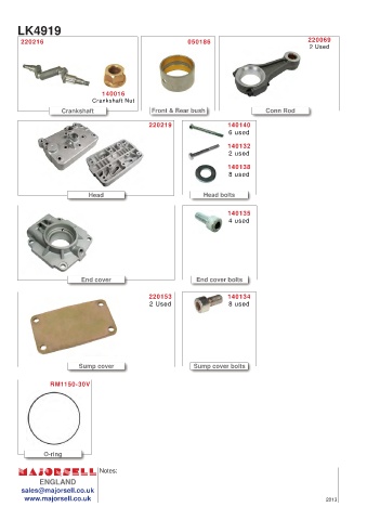 Spare parts cross-references