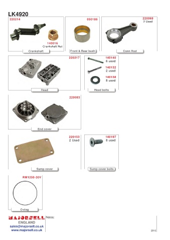 Spare parts cross-references