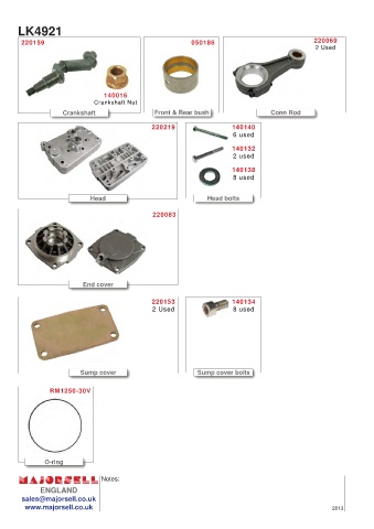 Spare parts cross-references