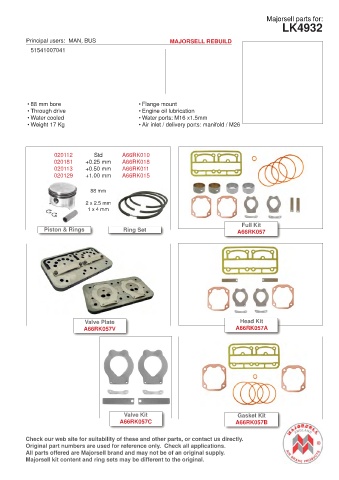 Spare parts cross-references