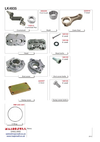 Spare parts cross-references