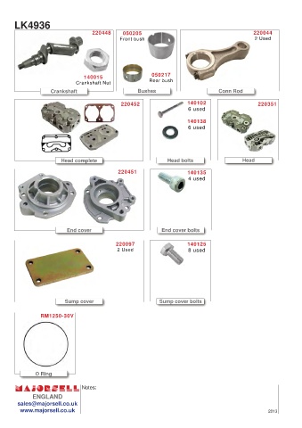 Spare parts cross-references