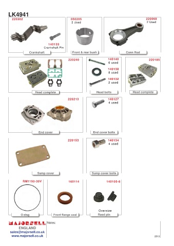 Spare parts cross-references