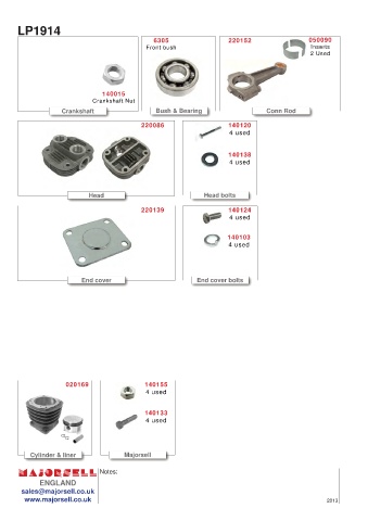 Spare parts cross-references