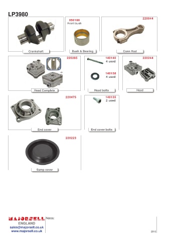 Spare parts cross-references