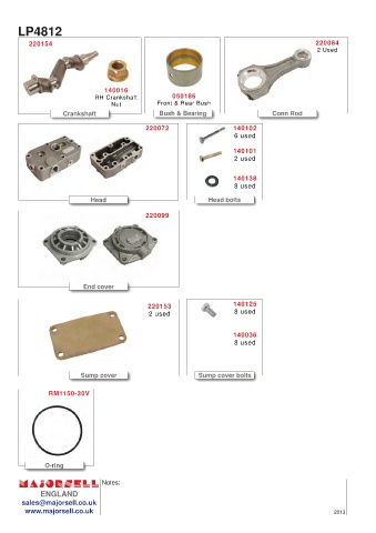 Spare parts cross-references