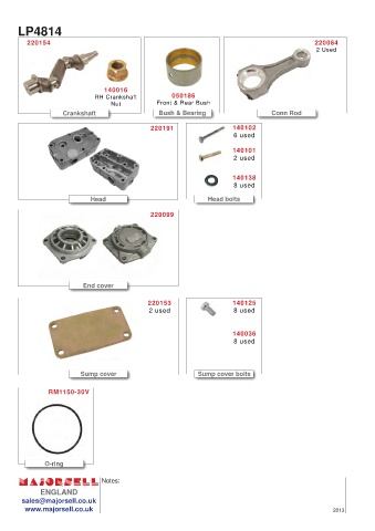 Spare parts cross-references